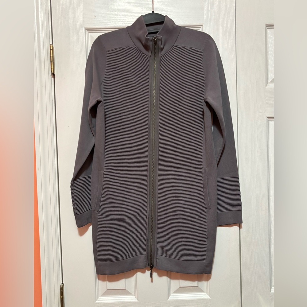 FORTE CASHMERE NWOT SWEATER ON ZIPPER 100% COTTON SIZE S